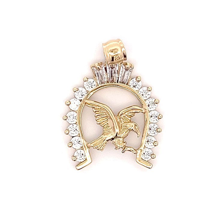 14k Gold Diamond Eagle | 01