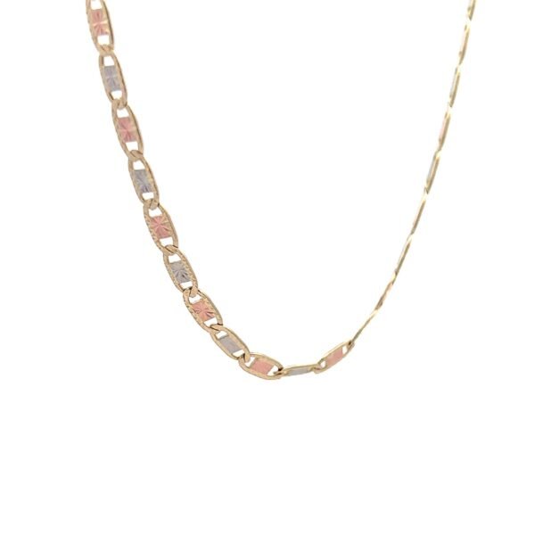 14k gold 3 tone gucci link chain - Imagen 2