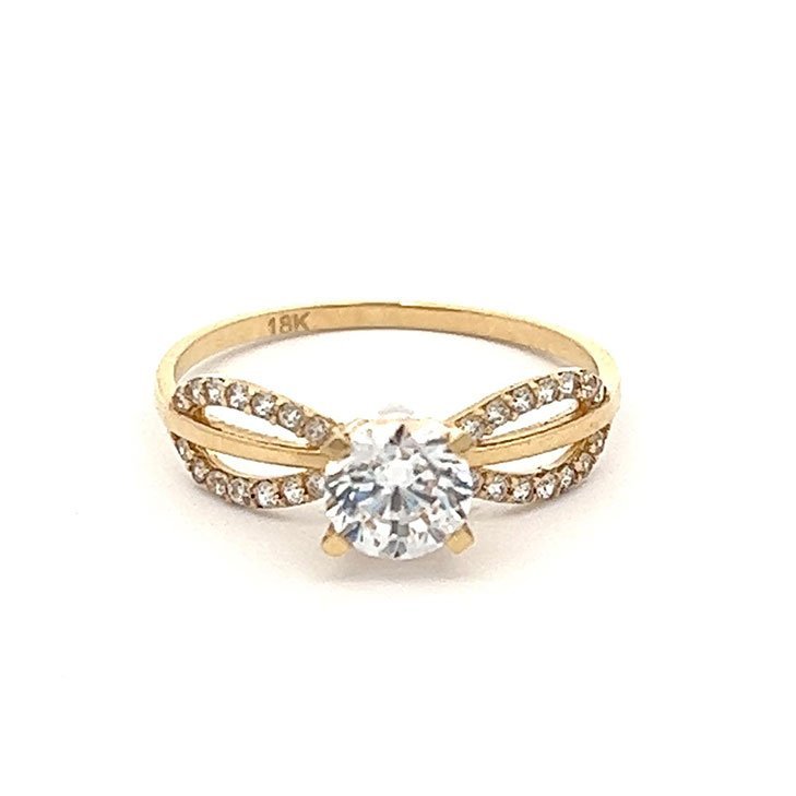 18k Gold Engagement Ring