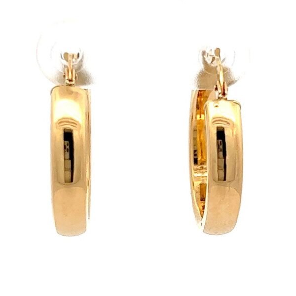 18k Gold Thick Earring
