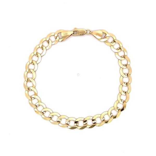 14k Gold Flat Cuban Bracelets
