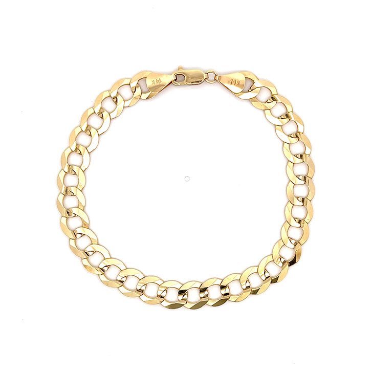 14k Gold Flat Cuban Bracelets
