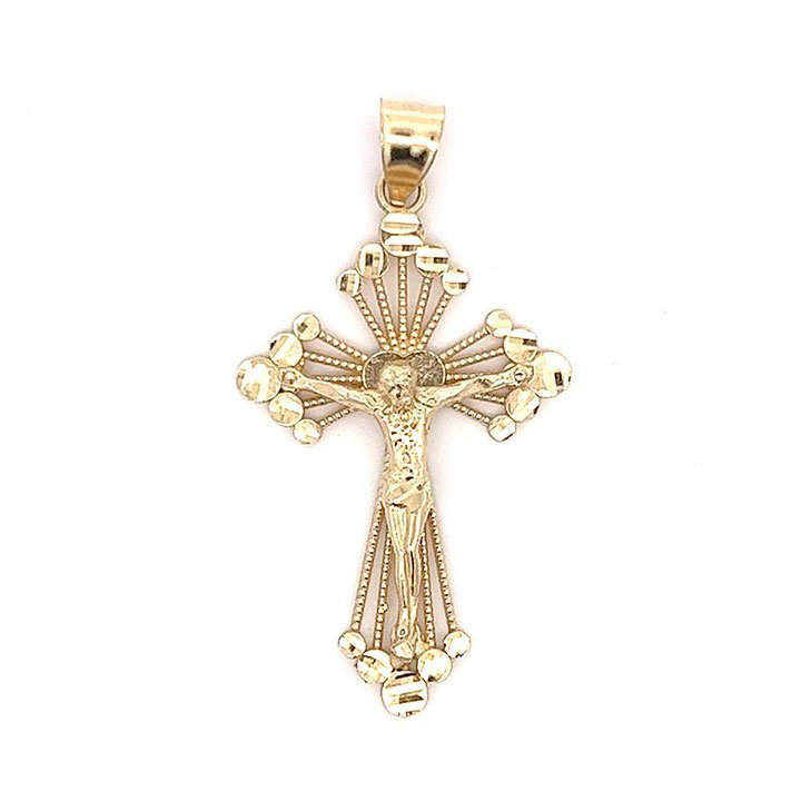 14k Gold Cross With Circles