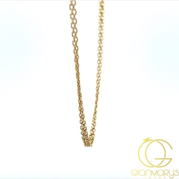18k Gold Fine Chinese Weave Chain - Imagen 2
