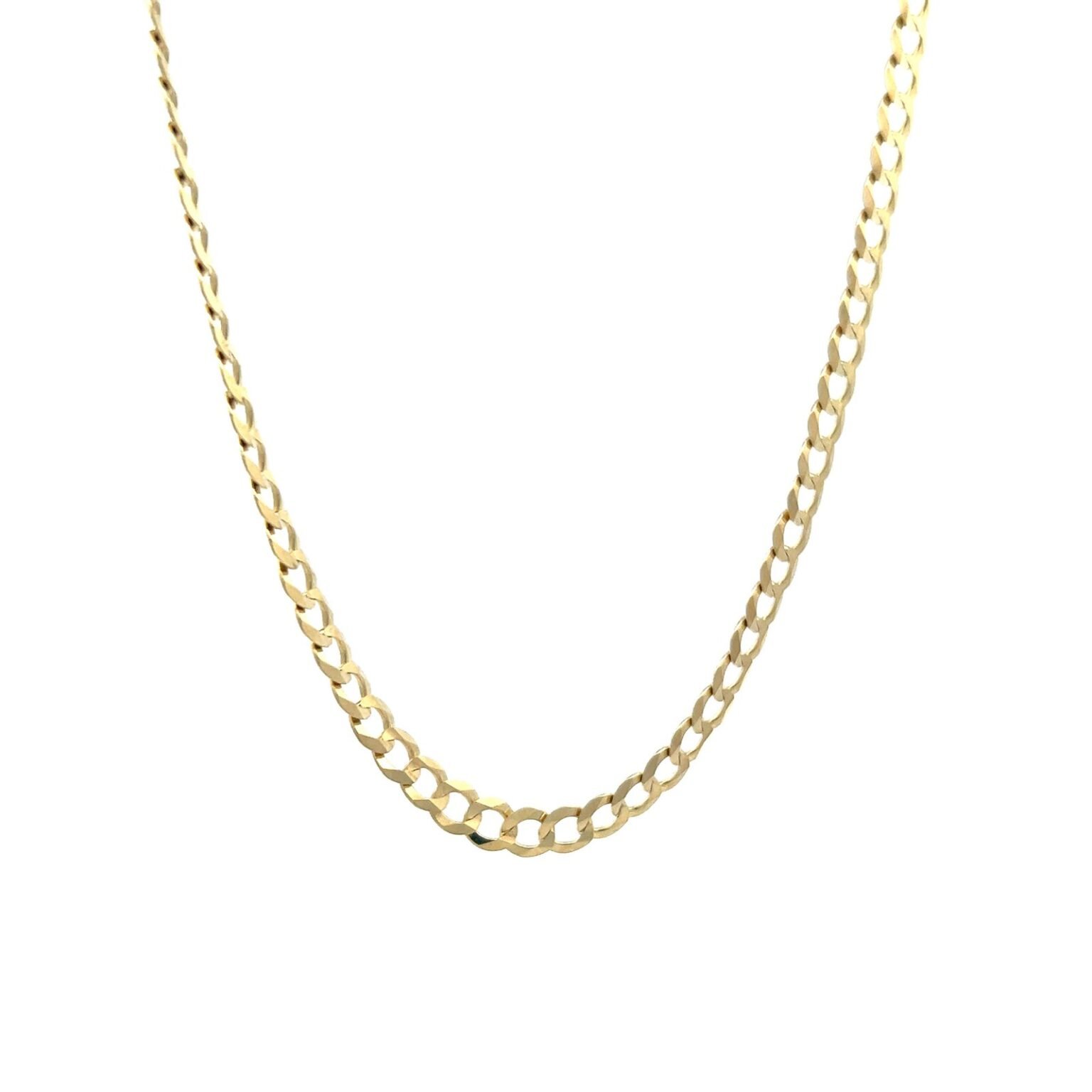 14k gold flat cuban chain