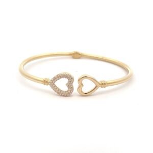 14k Gold Bracelet With Hearts