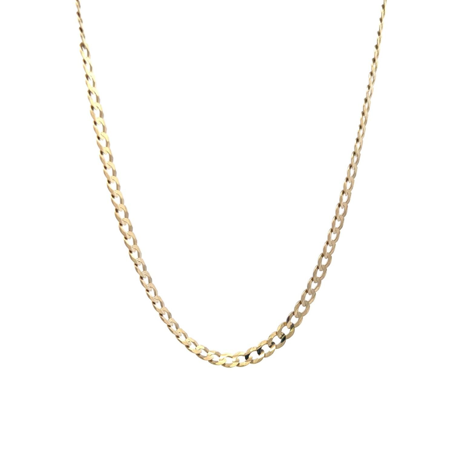 14k gold flat cuban chain