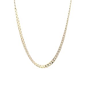 14k gold flat cuban chain