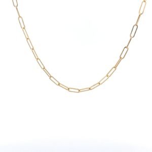 18k Gold Clipper Woven Chain