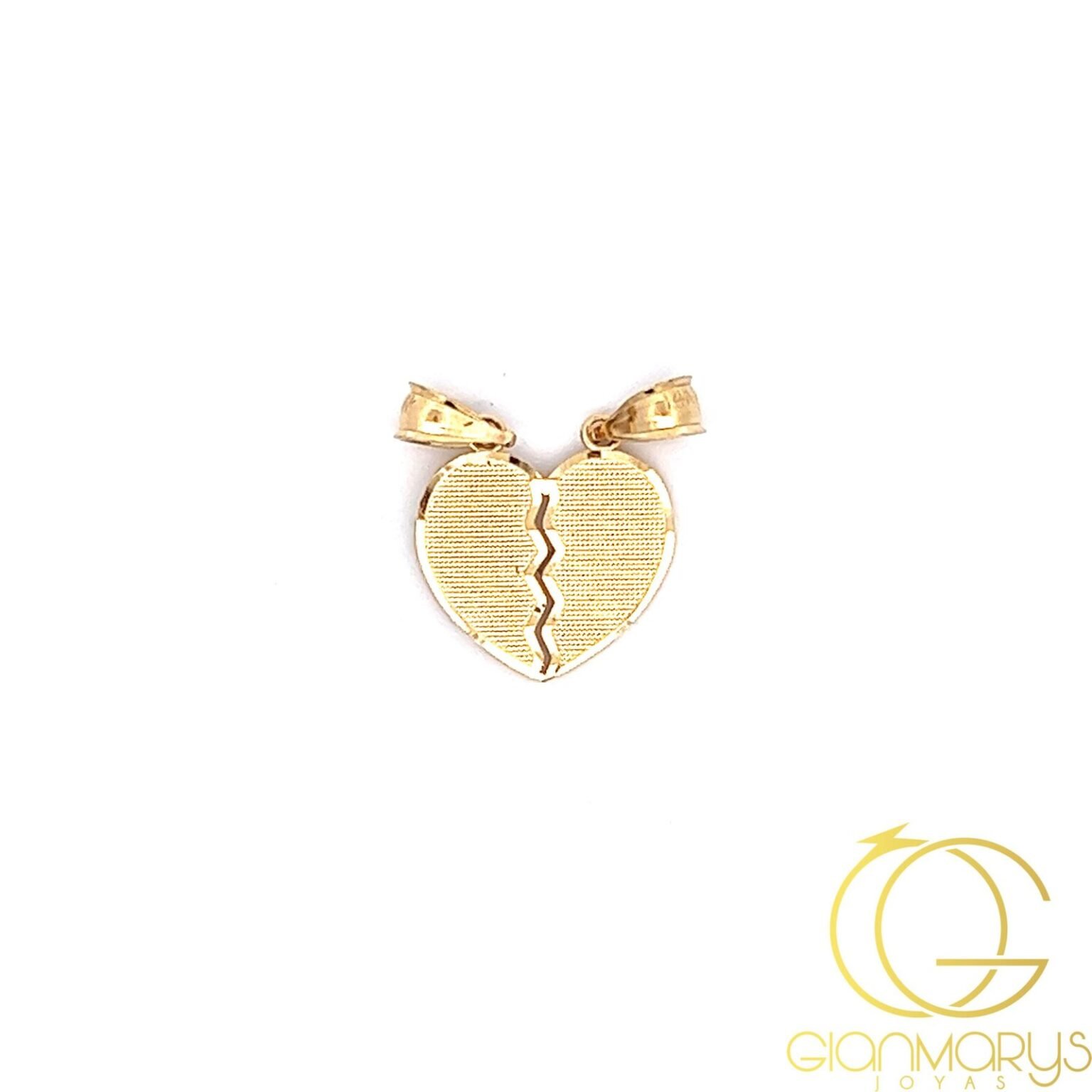You And Me Heart Charm 14k gold