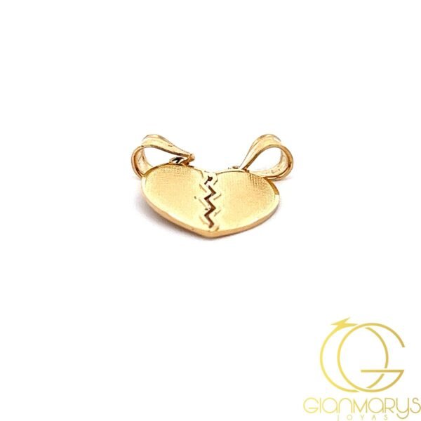 You And Me Heart Charm 14k gold - Imagen 2