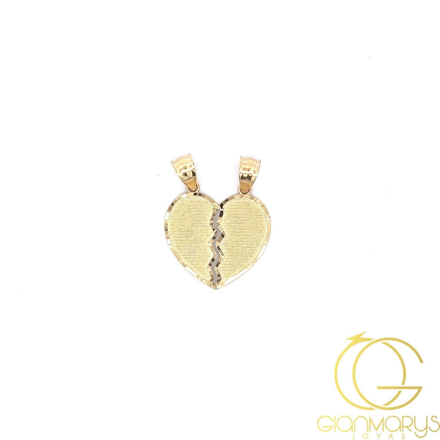 Heart You And Me Big Gold 14k