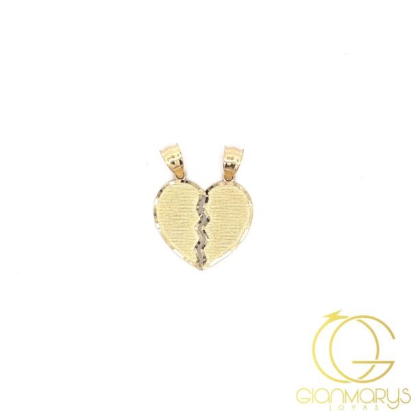 Heart You And Me Big Gold 14k