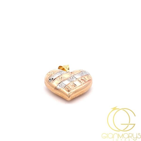 Diamond Heart With 3 18k Golds - Imagen 2