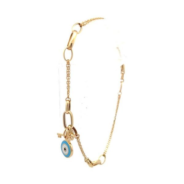 Pulsera con ojito Oro 18k