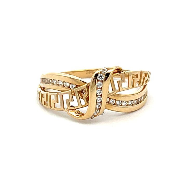 Anillo greca con circones