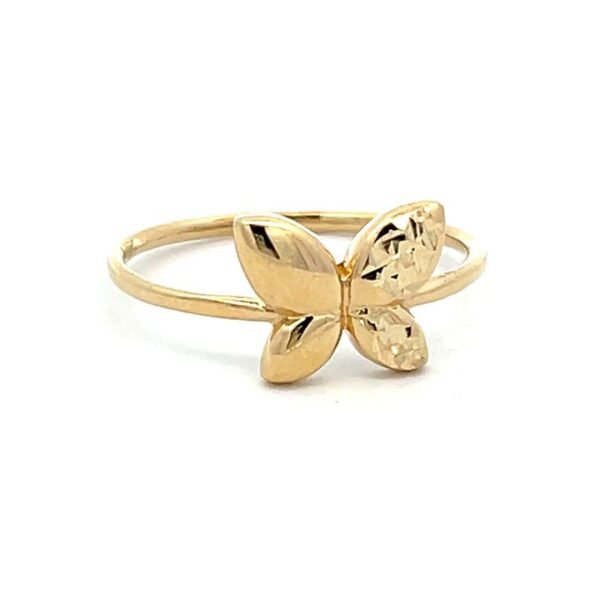 Anillo mariposa corte de diamante