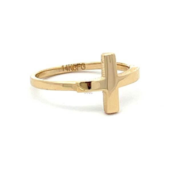 Anillo con cruz borde moneda