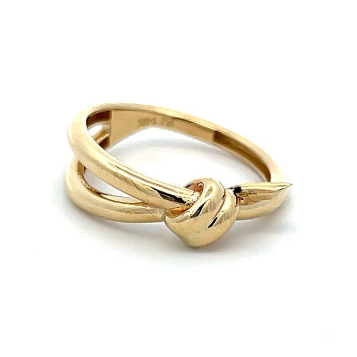 Anillo nudo fancy con circones