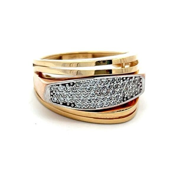 Anillo fancy con circones