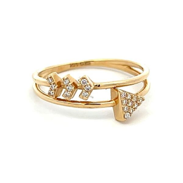 Anillo flechas con circones