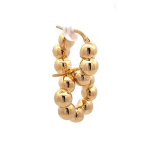 Argolla con balines Oro 14k