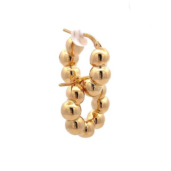 Argolla con balines Oro 14k