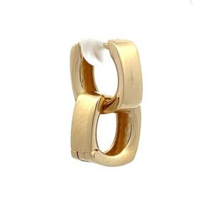 Argolla cuadrada pequena Oro 14k