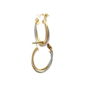 Argolla doble Oro 14k