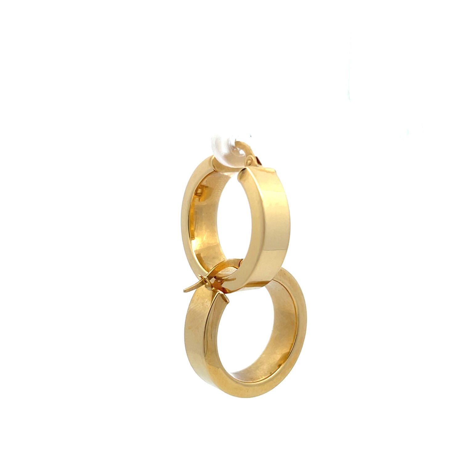 Argolla plana gruesa 18k