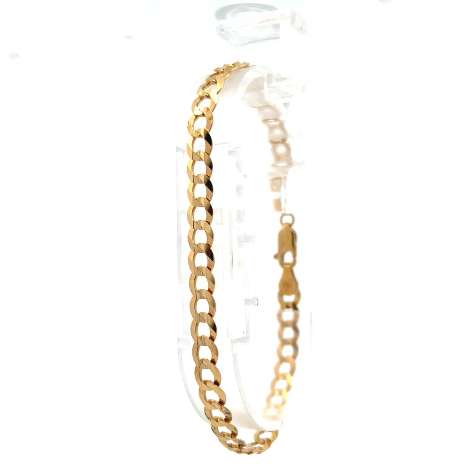 Pulsera barbado plana 18k
